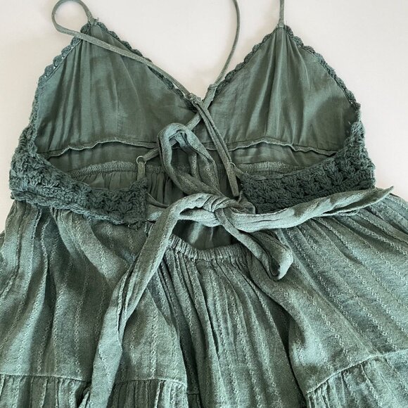 Aerie Dark Green Mini Dress - Picture 5 of 14